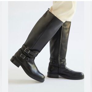 Sam Edelman Freda Buckled Knee high Boots Sz 7